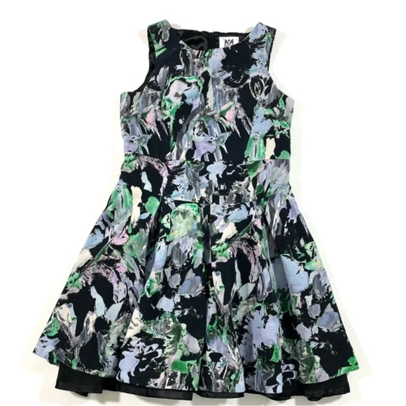 Milly Minis Painted Floral Party Dress - Picture 1 of 6